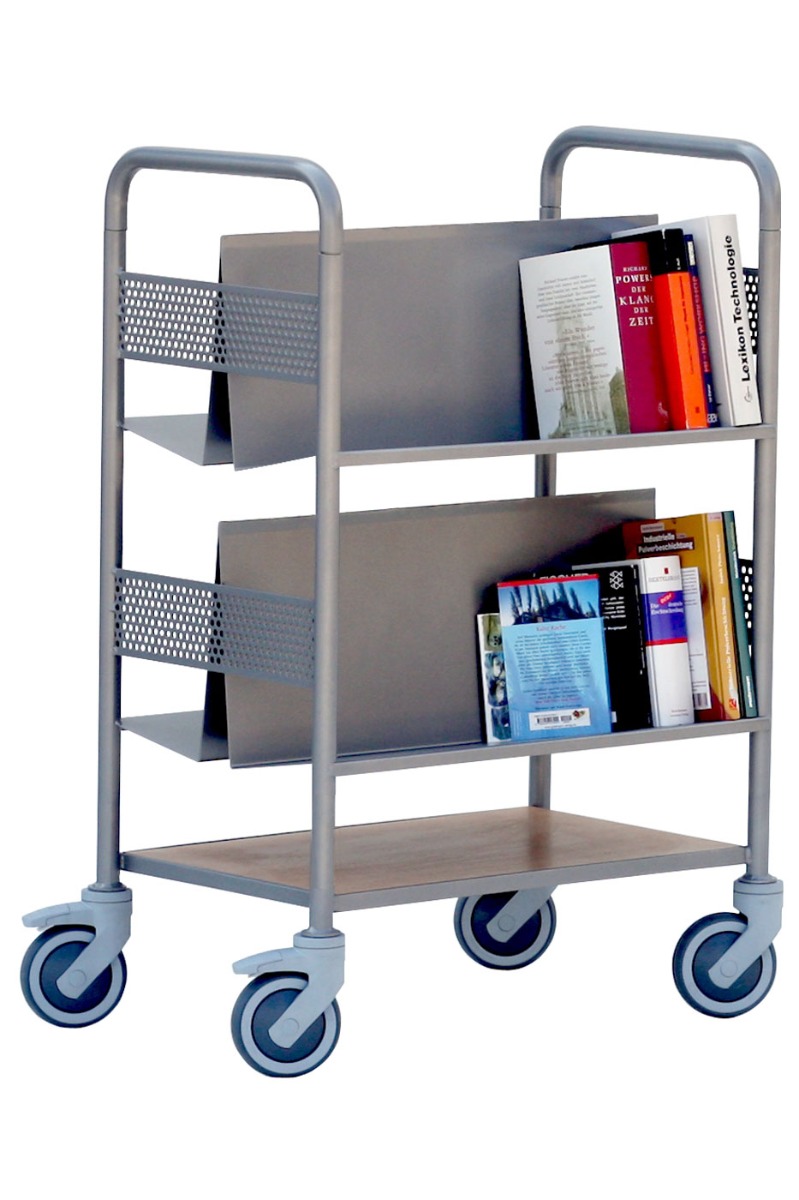 Bücherwagen 2-seitig