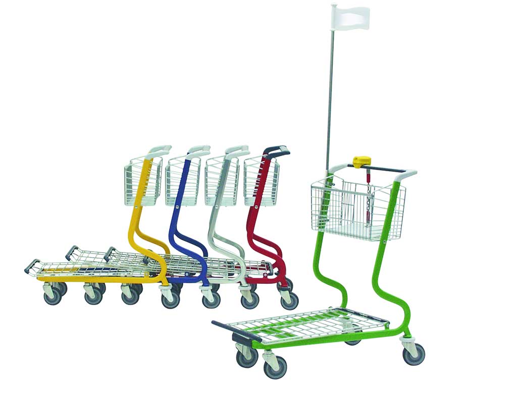 SB- und Getränke-Einkaufswagen  GW-558-blau